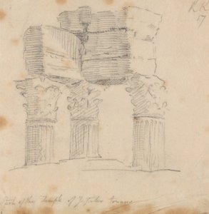 Temple of Jupiter Tonans af John Robert Cozens